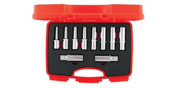 İzeltaş 10 Parça 1/2'' Altı Köşe Derin Lokma Anahtar Takımı - 1108006010