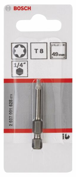 Bosch - Extra Hard Serisi Vidalama Ucu T8*49 mm 1'li