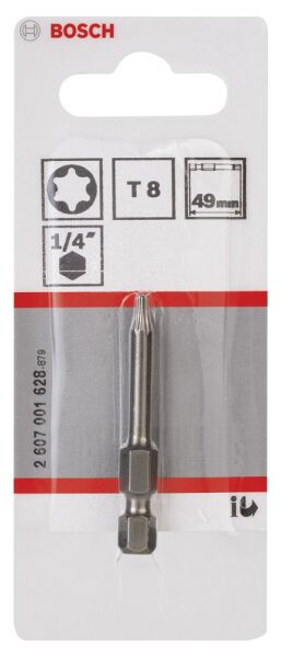 Bosch - Extra Hard Serisi Vidalama Ucu T8*49 mm 1'li