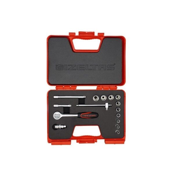 İzeltaş 15 Parça 1/4'' Altı Köşe Karbüratör Lokma Anahtar Takımı - 1107006015