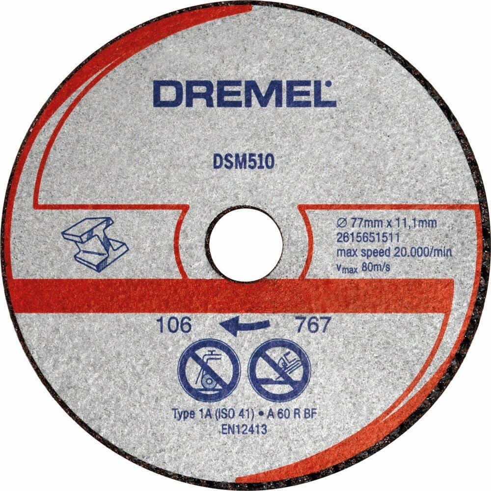 DREMEL® DSM20 Metal ve Plastik Kesme Diski (DSM510) - 2615S510JB