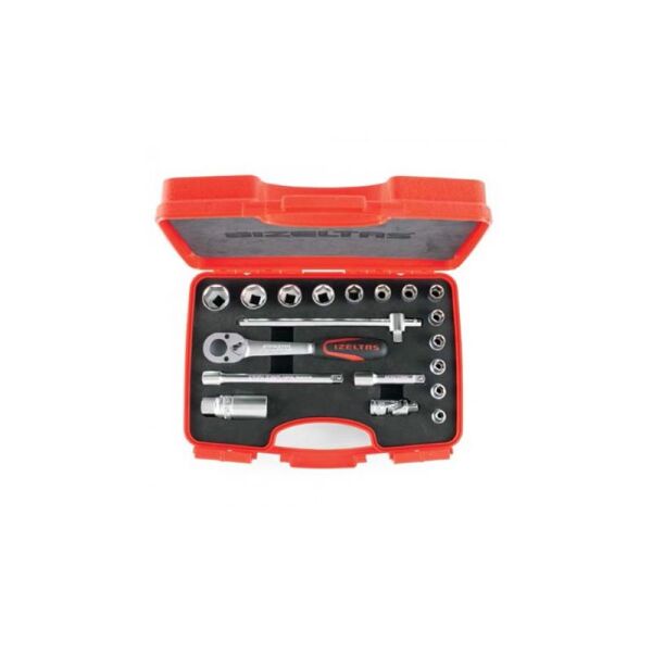 İzeltaş 19 Parça 3/8'' Altı Köşe Lokma Anahtar Takımı - 1110006019