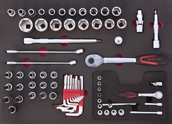 İzeltaş Pro Serisi Takım Dolabı - 2. Çekmece İçi 72 Parça - 8241002072