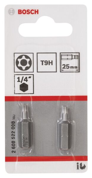 Bosch - Extra Hard Serisi Security-Torx® Vidalama Ucu T9H*25 mm 2'li