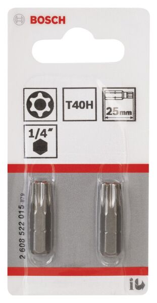 Bosch - Extra Hard Serisi Security-Torx® Vidalama Ucu T40H*25 mm 2li