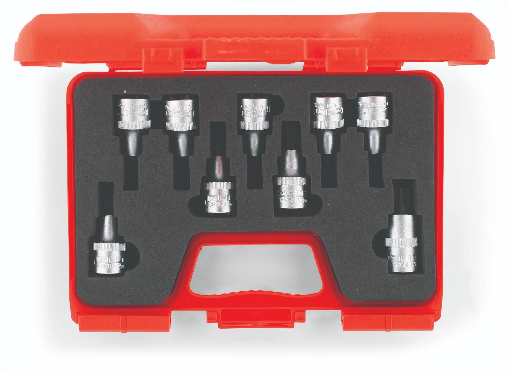İzeltaş 9 Parça 1/2'' Lokmalı Star (Torx) Uç Takımı 55 mm - 1113006009