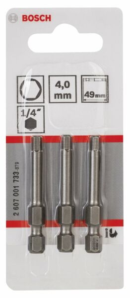 Bosch - Extra Hard Serisi HEX4*49 mm 3'lü