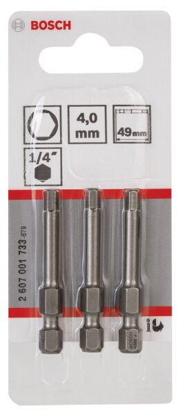 Bosch - Extra Hard Serisi HEX4*49 mm 3'lü