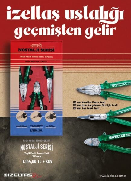 İzeltaş Nostalji Serisi Pense Seti - 13000005314