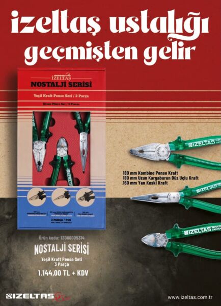 İzeltaş Nostalji Serisi Pense Seti - 13000005314