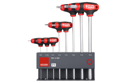 Ceta Form 8 Parça T Saplı Allen Anahtar Takımı (Metal Stand ile) - K99-10-M08