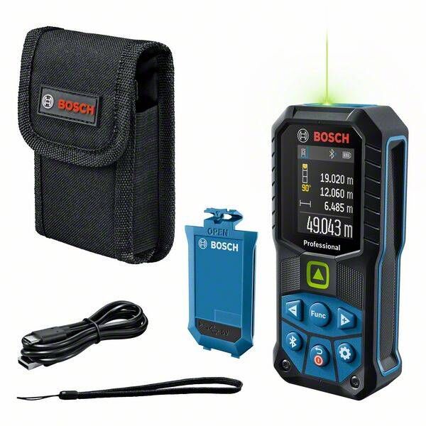 Bosc Professional GLM 50-27 CG + Li-Ion Yeşil Lazerli Uzaklık Ölçer - 0601072U01