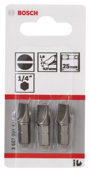 Bosch - Extra Hard Serisi S1,6x8,0*25 mm 3'lü