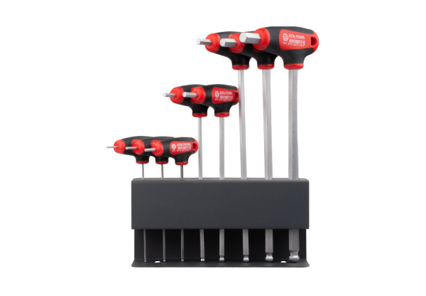 Ceta Form 8 Parça T Saplı Topbaşlı Allen Anahtar Takımı (Metal Stand ile) - K99-11-M08