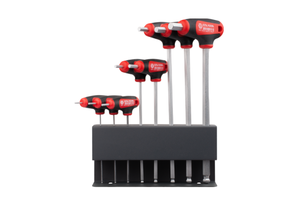 Ceta Form 8 Parça T Saplı Topbaşlı Allen Anahtar Takımı (Metal Stand ile) - K99-11-M08