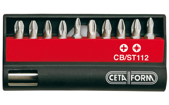 Ceta Form 11 Parça Yıldız / Pozidriv Bits Uç Takımı - 1/4'' Bits Tutucu ile - CB/ST112