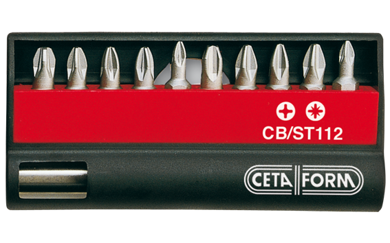 Ceta Form 11 Parça Yıldız / Pozidriv Bits Uç Takımı - 1/4'' Bits Tutucu ile - CB/ST112