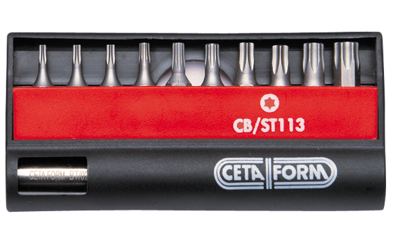 Ceta Form 11 Parça Torx Bits Uç Takımı - 1/4'' Bits Tutucu ile - CB/ST113