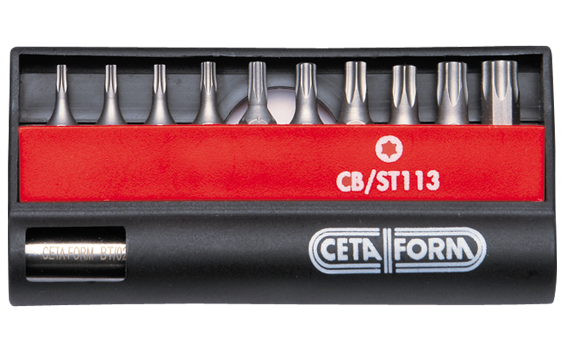 Ceta Form 11 Parça Torx Bits Uç Takımı - 1/4'' Bits Tutucu ile - CB/ST113