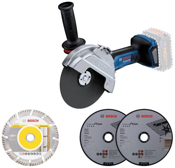 Bosch Professional GWS 18V-180 Akülü Avuç Taşlama Makinesi (Aküsüz) - 06019H6E01