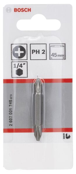 Bosch - Çift Taraflı Vidalama ucu PH2xPH2*45 mm 1'li