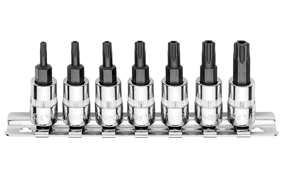 Ceta Form 7 Parça 1/4'' 5 Köşe Delikli Torx Uçlu Lokma Takımı - C08S-RTP7