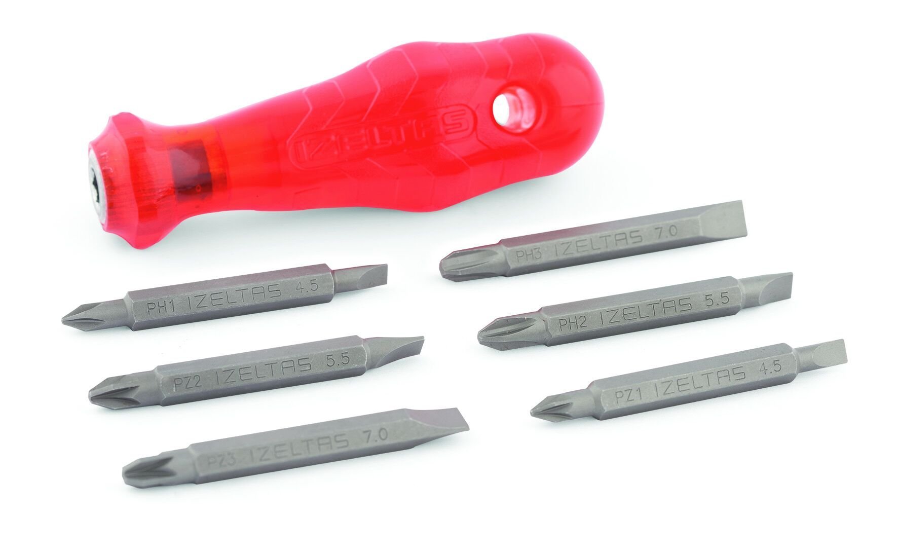 İzeltaş 7 Parça Değişken Bits Uçlu Tornavida Seti - 4815006107