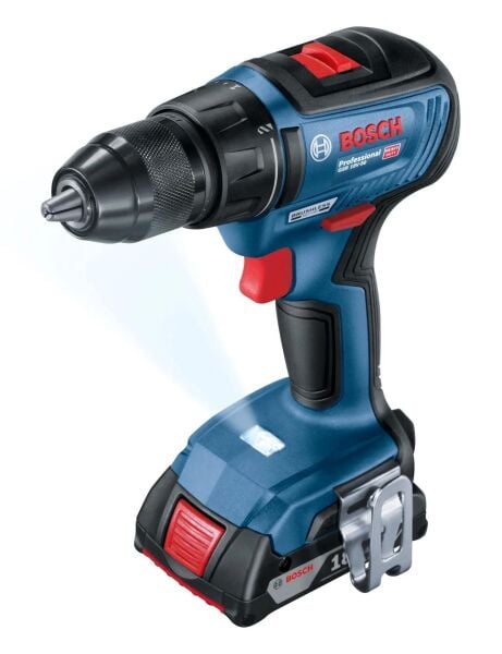 Bosch Professional Akülü Vidalama Matkabı GSR 18V-50 (2 x 2,0 Ah Akü) + Vidalama Seti (43 Parça) - 06019H5004