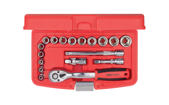 Ceta Form 18 Parça 3/8'' 6 Köşe Lokma Takımı - C10-18PH4