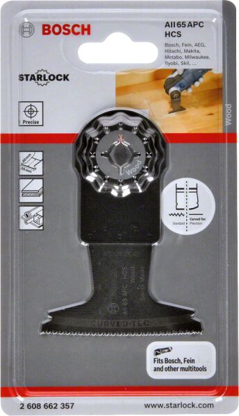 Bosch - Starlock - AII 65 APC - HCS Ahşap İçin Daldırmalı Testere Bıçağı 1'li