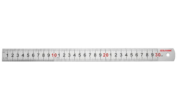 Ceta Form Çelik Cetvel (Paslanmaz Çelik) 50 cm - P15-050
