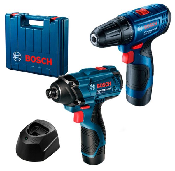Bosch Professional Seti: GSR 120-Li Akülü Vidalama Makinesi - GDR 120-Li Akülü Darbeli Somun Sıkma Makinesi