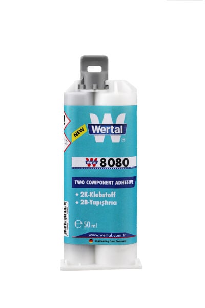 Wertal W8080 Çift Bileşenli Yapıştırıcı 50 ml