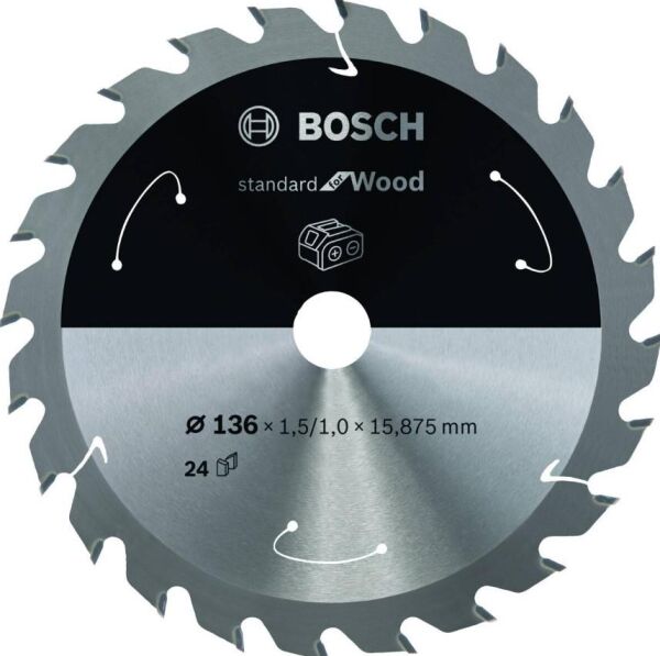 DAIRE TESTERE BICAGI ST WO H 136X16 T24