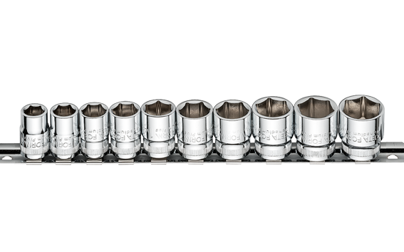 Ceta Form 10 Parça 3/8'' 6 Köşe Lokma Anahtar Takımı - C12-RH10