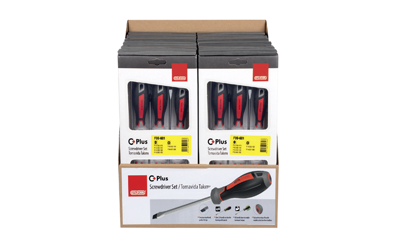 Ceta Form C-Plus Tornavida Takım Teşhir Seti 12 x F99-601V - SF99-601V