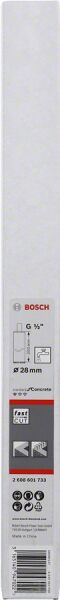 Bosch - Standard Seri Beton İçin 1/2'' Girişli Sulu Elmas Karot Ucu 28mm