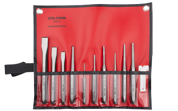 Ceta Form 11 Parça Keski ve Zımba Takımı (SAE) - L35A-11