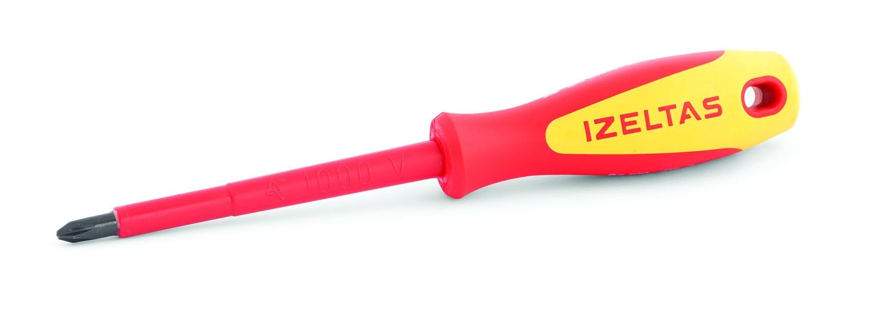 İzeltaş 1000V İzoleli Elektrikçi Yıldız Uçlu Tornavida 4.5 x 80 mm - 4145184580