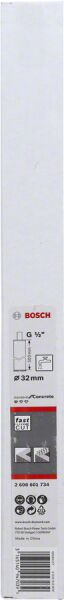 Bosch - Standard Seri Beton İçin 1/2'' Girişli Sulu Elmas Karot Ucu 32mm