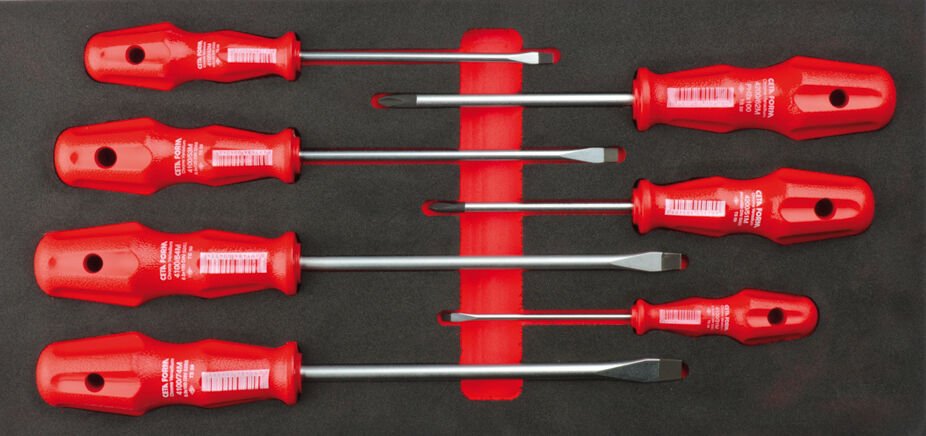 Ceta Form 7 Parça TOREX Düz / PH Tornavida Takımı (EVA'lı) - 4000M-E701