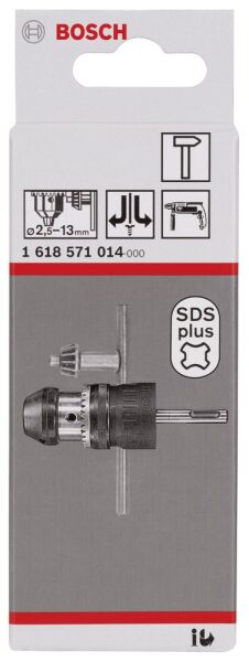 Bosch - 2,5-13 - SDS-Plus Anahtarlı Mandren