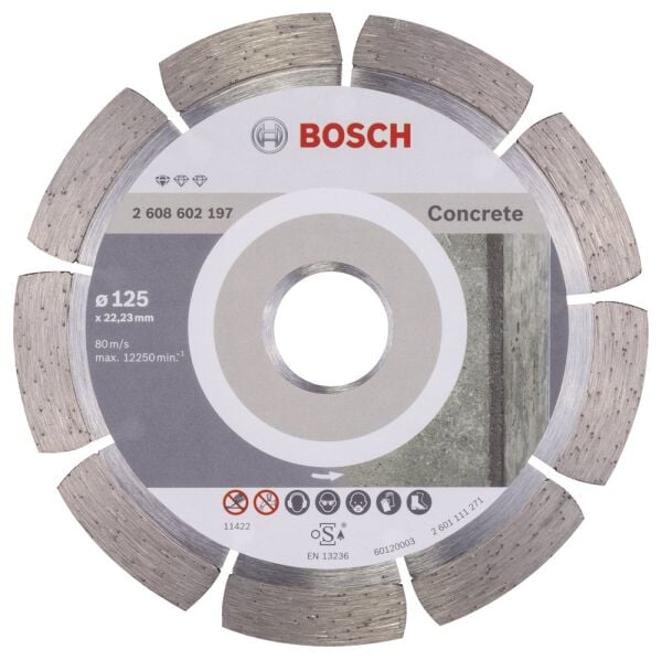 Bosch - Standard Seri Beton İçin Elmas Kesme Diski 125 mm