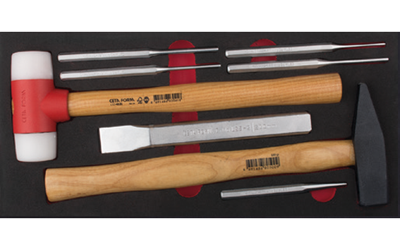 Ceta Form 8 Parça Çekiç ve Keski Seti (EVA'lı) - L99-E08