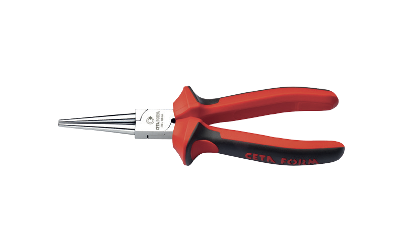Ceta Form Yuvarlak Kargaburun (Parlak Krom/PVC Daldırma Sap) 160 mm - E18-11-0160
