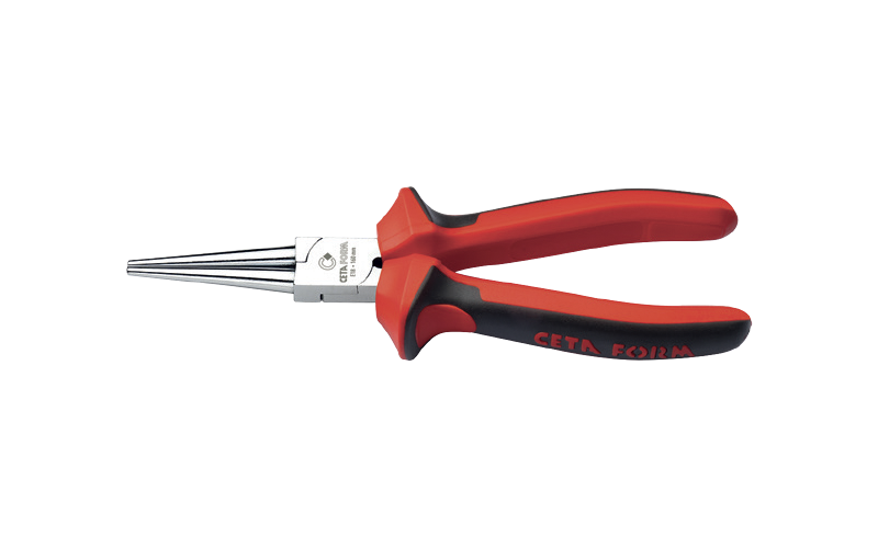 Ceta Form Yuvarlak Kargaburun (Parlak Krom/PVC Daldırma Sap) 160 mm - E18-11-0160