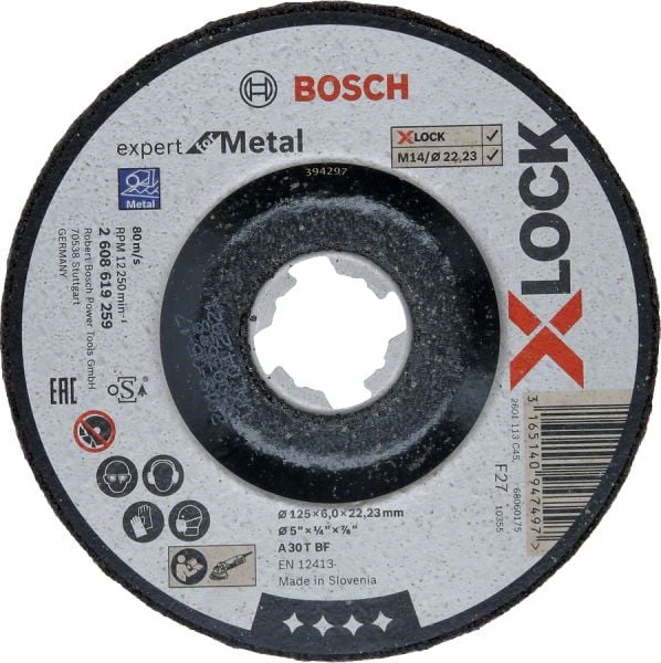 Bosch X-Lock 125*6 Expert For Metal 2608619259