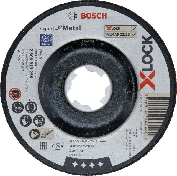 Bosch X-Lock 115*6 Expert For Metal 2608619258
