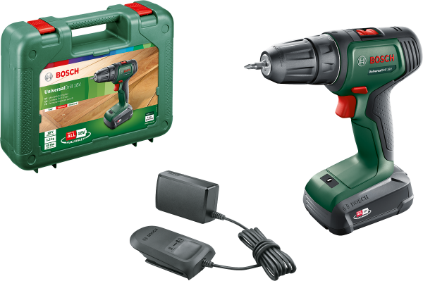 Bosch UniversalDrill 18 Tek Akülü Delme Vidalama Makinesi (1 x 1.5 Ah) - 06039D4001