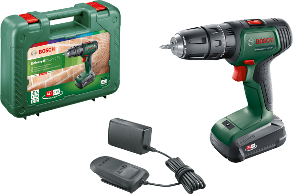 Bosch UniversalImpact 18 Tek Akülü Darbeli Delme Vidalama Makinesi (1 x 1.5 Ah) - 06039D4101